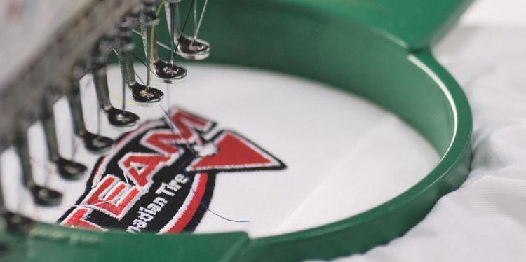 team logo custom embroidery corporate branding marks aldergrove